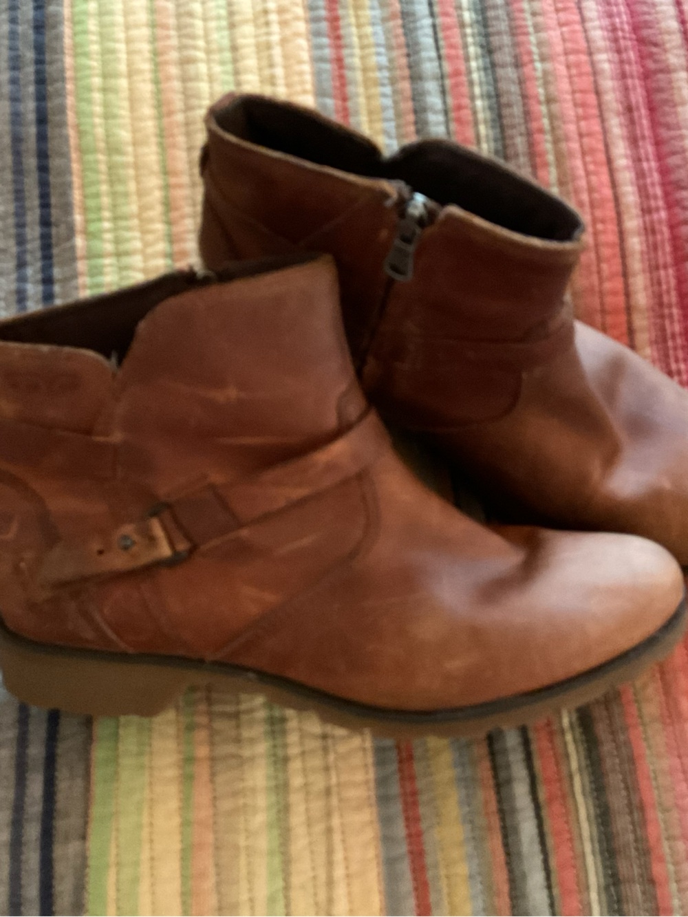 TEVA Distressed Leather ankle boots